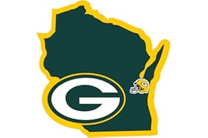 Siskiyou Sports NFL Green Bay Packers Mossy Oak Camo State Decal, 3pk