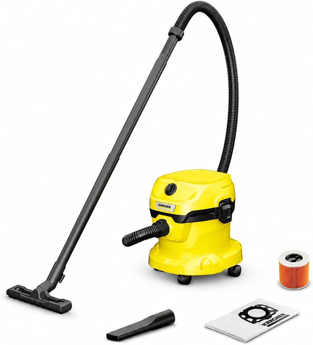 Avis d'Expert & Test Approfondi : KÄRCHER Aspirador en seco y h medo WD 2 Plus (Sélection)