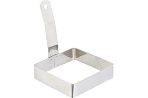 Winco 4-Inch x 4-Inch Square Egg Ring (Set of 3)