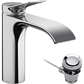 hansgrohe Vivenis Lavabo Armat&uuml;r&uuml;, &Ccedil;ıkışlı Banyo Musluğu Y&uuml;kseklik 110 mm, &Ccedil;ekme &Ccedil;ubuklu, Banyo Armat&uuml;r&uuml; Su Tasarruflu, Krom