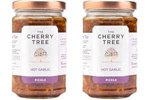 Für größere Ansicht Maus über das Bild ziehen The Cherry Tree - scharfes Knoblauch Chutney / Hot Garlic Pickle - 320 g - 2er Pack