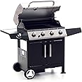Sochef Golosone 4 Barbecue, Nero/Acciaio, 57x136x115 cm