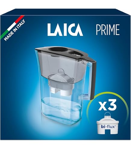 LAICA Bi-flux® Alkawater Filter – Erhöht PH-Wert Um Bis Zu +1,5, Für Brita-Kannen, 4 Filter (je 150 L)