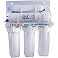 Ozat Pure Water 5-Stage UF Water Purifier | Non-Electric | Ultra Filtration (0.01 Micron) | Under Sink & Wall Mount | No RO | PP, Carbon, UF & Post Carbon Filters | White