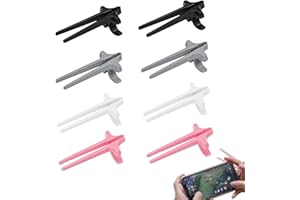 CIMOWN Confezione da 8 bacchette per dita - Bastoncini per dita per giocatori - Bastoncini per dita Bacchette per dita pigre - Bastoncini ausiliari per giocatori - Bacchette per dita snack a mani libere