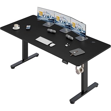 VWINDESK Bambus-Tischplatte – 183,9 X 76,2 X 2,5 Cm, Massiver Bambus, Für Höhenverstellbare Schreibtischgestelle