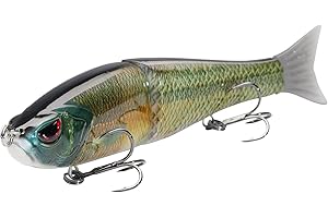 Bassdash SwimShad Glide Baits - Señuelo Articulado Deslizante para Pesca de Lubina, Lucio, Salmón, Trucha y Muskellunge