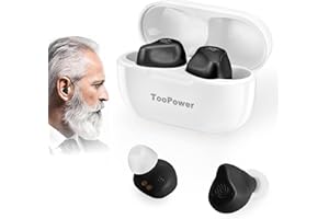 TOOPOWER Hearing Amplifier for Seniors & Adults Rechargeable with Noise Cancelling,Digital Devices for Super Nature Sound,3Different Modes,Adjustable Volume in 5 Levels,Dual Microphone,No Whistling Sound