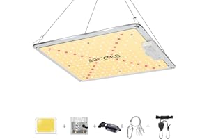 BOSYTRO® 1000W LED usine élèvent la lumière, avec Samsung LEDs et Bouton de Gradation,Spectre Complet Lumière végétale Horticole Lampe de Croissance des plante, pour plante d'intérieur Hydroponic
