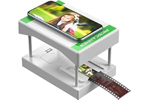 Rybozen scanner per pellicole mobili, converte le diapositive da 35 mm e i negativi in foto digitali con la fotocamera dello smartphone…