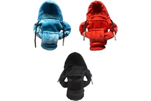 FIBOUND 3 Pièces Housse de Levier de Vitesse de Voiture, Couverture de Levier Voiture Sweat, Levier Vitesse Sweat à Capuche, Ensemble à Capuche de Voiture, pour Levier de Vitesse Universel