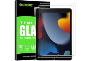 GOZOPO Protector de Pantalla Compatible con iPad 9ª / 8ª / 7ª Generación (iPad 9/8/7-10,2 Pulgadas, 2021/2020/2019), Cristal Pantalla Vidrio Templado - 2 piezas