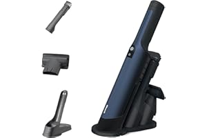 ‎SHARK Shark WandVac 2.0 bezprzewodowy mini odkurzacz ręczny, mały i lekki, wydajny akumulatorowy odkurzacz ręczny z końcówką szczelinową/szczotką do kurzu i nasadką do różnych powierzchni, niebieski WV270EU