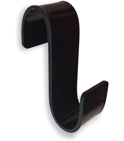Set 10 Ganci Per Termoarredo Bagno – Appendiabiti Senza Fori Per Scaldasalviette, Adatto A Radiatori Standard, Rimovibile E Salvaspazio, Colore Nero, Facile Installazione