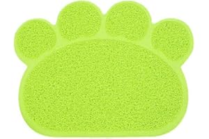 Ulalaza Cat Litter Mat Pet Rugs PVC Waterproof Pad Small Dogs and Rabbits Water Bowl Placemat Feeding Pad Cushion Bathroom Floor Carpet (30 x 40 cm)