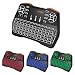 Produktbild Mini Tastatur Beleuchtet,Dootoper 2.4 GHz Wireless Keyboard/ 10 Meter Reichweite/ 76 Tasten(2 Sondertasten) /geeignet für Smart TV, Android TV Box, HTPC, IPTV, XBOX360, PC, PAD, PS3, Tablets usw. (3 color)