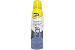 Scholl ExpertCare, doftspray fotdeodorant, avlägsnar och luktskydd, 48 h, långvarig friskhetskänsla, 6 x 150 ml flaskor