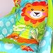 baby rocker bouncer chair infant to toddler vibration music & light 'safari' easy fold-to-store suitable from birth - 40lbs
