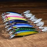Valkyrie 10 Adet 9cm 7.2gr T&uuml;yl&uuml; Minnow Rapala Suni Spin Olta Balık Yemi
