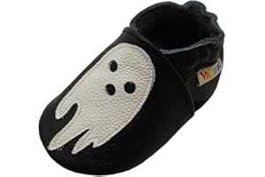 YALION Baby Weiches Leder Lauflernschuhe Kleinkinder Krabbelschuhe Hausschuhe Lederpuschen Babyschuhen mit Wildledersohlen Mehrfarbig