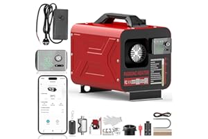 ISINEVER 8kW 12V & 24V & 230V Standheizung Diesel mit Bluetooth App-Steuerung & Fernbedienung & LCD-Display, Schnell aufheizende Tragbare Standheizung dieselheizung für LKW Wohnmobil Boot Transporter