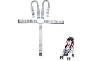MALOUSUN Hauck Hochstuhl Gurt,5 Punkt Gurt Hochstuhl Sicherheitsgurt,Ersatz-Sicherheitsgurte für Baby Kinderwagen,Verstellbare Wandelbare Gurt Tripp Trapp Stuhl,Kinderschutzgurt,Universal Anschnallgurt Zubehör