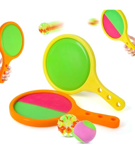 Jeu D'attrape Et Lancer De Balles - 2 Paniers Lanceurs + 5 Balles, Jeu Extérieur Pour Enfants Et Adultes