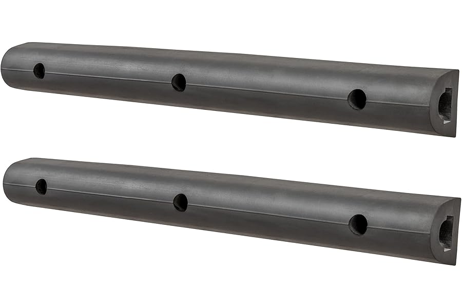 LUVERNE 2090616-2 20-Inch Universal Rubber Bumper Guard Protector Strips Loading Dock Rear Fender Pad Bump Stop, 2-Pack