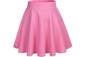 DRESSTELLS Jupe Mini Courte évasée en Polyester