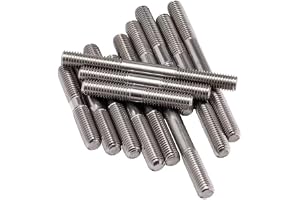 SYDARSYN Dubbla gängbultar 304 rostfritt stål gängstång gängbultar gängstång M4 x 110 mm (10 stycken)