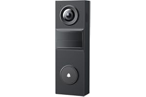 Tapo D205 Akku-Videotürklingel | WLAN Türklingel mit Kamera | 2K, 160° Weitwinkel, Zwei-Wege-Audio | Integrierter Akku | Lokale Speicherung auf microSD & H500 HomeBase | Kompatibel Solarpanel