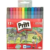 Pritt Ke&ccedil;eli Kalemler, &ccedil;ocuk dostu zararsız boya, su bazlı renkli kalem, silinebilir boya kalemi, dayanıklı kırtasiye malzeme