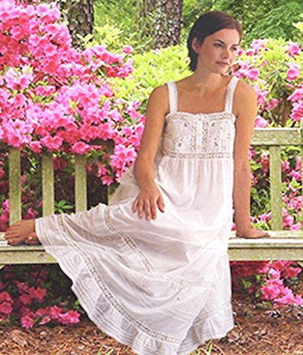 Cotton Lane White Cotton Victorian Vintage Reproduction Dress/Nightdress.
