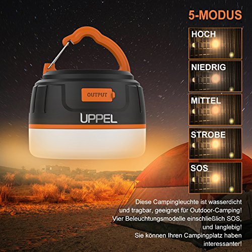 LED Campinglampe Milool Taschenlampe power bank IP65 wasserdichte Camping laterne mit 5200mAh für Camping,Outdoor,Wandern - 3