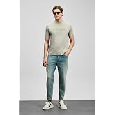 Lufian Logolu Pamuklu Comfort Fit Bisiklet Yaka T Shirt Erkek T SHİRT 111020280