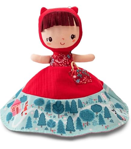 Set De 4 Marionetas De Cuento Tradicional - Caperucita Roja, Ideal Para Juego Simbólico Y Teatro Infantil