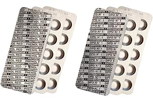 harren24 Photometer Testtabletten für pH-Wert und freies Chlor Phenol Red + DPD1, Pooltabletten für Poollab geeignet, Wassertester, Wasseranalyse (60 Tabletten)