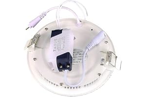 Hometric LED Panel Light Round LED Recessed Ceiling Lamp Flat Panel Down Light Ultra Slim Lamp Cool White 6500K 3W/6W/9W/12W/15W/18W (6)