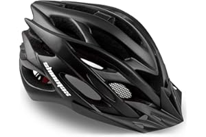 Bike Helmet with LED Light Detachable Visor, Shinmax Adult Bike Helmet Men Women Cycle Helmet Lightweight Adjustable Bicycle helmet for Mountain Road Bike Helmet 57-62CM