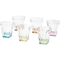 Set 6 Bicchieri In Vetro Bormioli Rocco Diamond - Design Purple, Per Acqua E Bevande