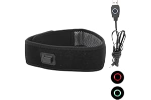 YOSOO HEALTH GEAR Podgrzewana Opaska na Głowę, Elektryczna Podkładka Grzewcza USB 5V na Szyję i Głowę, 3 Biegi Regulacja Temperatury Podgrzewany Pałąk do łagodzenia Migreny, Napięciowego Bólu Głowy, Bólu Głowy PMS