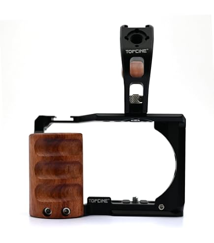 Produktbild von PULUZ Handheld Camera Cage Aluminum Alloy Camera Video Cage Film Movie Making Kit With Top Handle Grip + 15mm Rail Rod For Panasonic G7 Lumix DMC- GH4/ GH3 & Sony A7/ A7S/ A7R