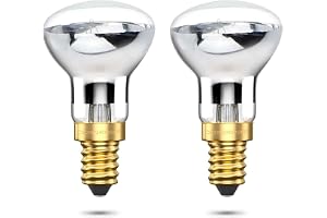 DoRight R39 E14 reflektorlampor, lavalampa 25 W 240 V varmvit reflektorlampa 2400-2600K för hängande armaturer för sovrum (2 st)