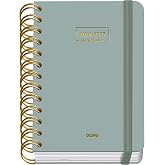 Dohe - School Diary 2026 2027 &ndash; September to June, Day Page, A6 (12 x 17 cm), Soft Hardcover, Double Spiral, Elastic Closure,