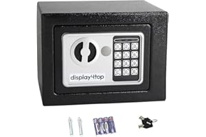 Display4top Tresor,4.5 l,Schwarz,(23 x 17 x17cm)