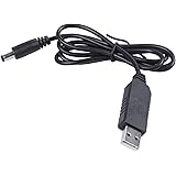 TOOGOO USB DC 5V a DC 12V 2.1mm X 5.5mm Convertitore di modulo DC Barrel Maschio Connettore Jack Cavo di Alimentazione Spina,