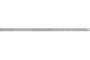 VOGEL-GERMANY Vogel Germany 1010020050 Steel Ruler (Type B, Measuring Range 500 mm, Cross Section 18 mm x 0.5 mm, Stainless Spring Band Steel, Reading from Left to Right)