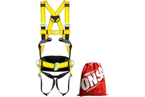 PONSA CGPK8. IMBRACATURA DI SICUREZZA ANTICADUTA (ancoraggio dorsale e frontale) + cintura di sicurezza.