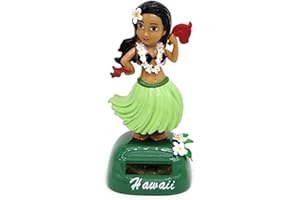 Kaxenig Figurine Solaire Dansante, Danseuse Hawaienne Voiture Qui Bouge, Figures Danse Solaire Hawaii Girl, Figurine Hawaïenne Voiture Décoration De Voiture Solaire, Décoration De Bureau