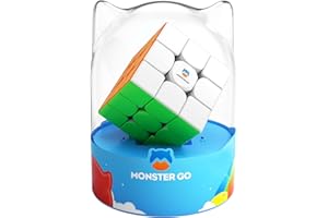 Monster Go Cubo Magico 3X3,MG356 v2 Cubo de Velocidad-Juguetes Niños 6 años +, Speed Cubo Original de 3x3,un Juego de Rompecabezas Fabricado en ABS